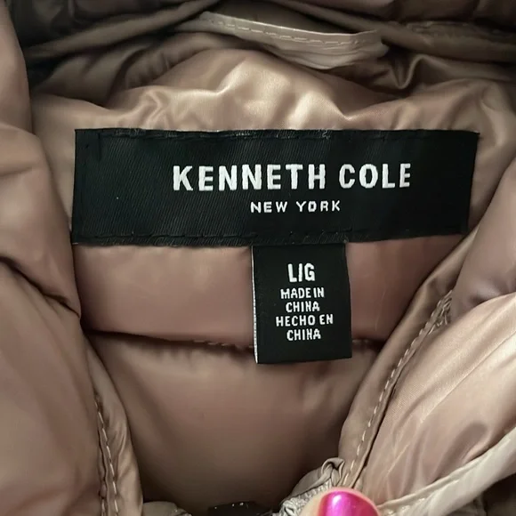 NWOT Kenneth Cole Khaki Brown Quilted Anorak Jacket - Picture 12 of 15